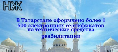 В Татарстане оформлено более 1 500 электронных сертификатов на технические средства реабилитации