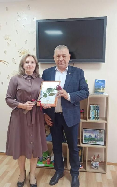Сотрудники Спасского дома-интерната принимали поздравления от главы района
