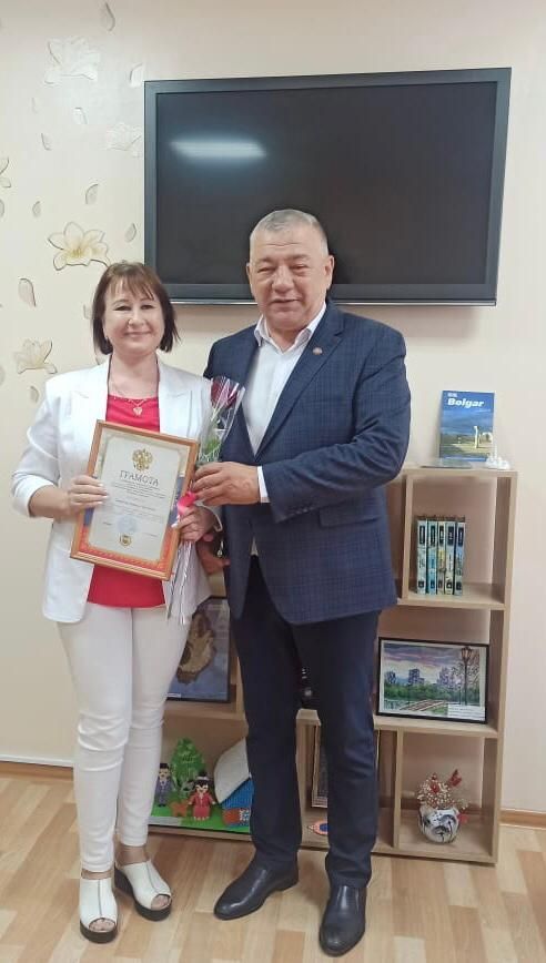 Сотрудники Спасского дома-интерната принимали поздравления от главы района