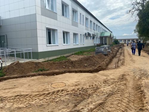 В Спасской ЦРБ полным ходом идёт ремонт