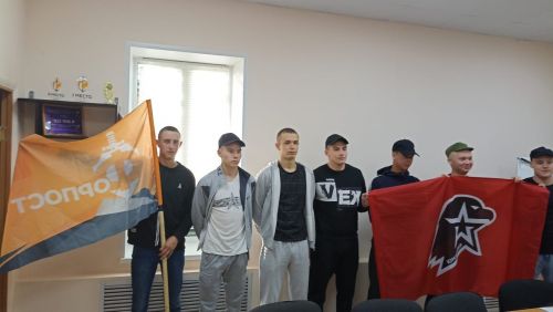В здании штаба «Юнармии» Болгара прошла четвёртая отправка призывников