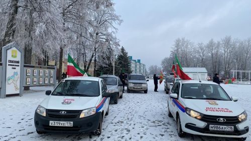 В Болгаре прошёл автопробег в честь Дня Государственного Флага Татарстана