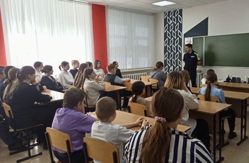 В Никольской школе прошел урок безопасности дорожного движения
