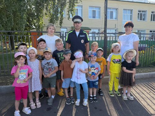 В детском саду «Колосок» Спасского района прошло занятие по безопасности дорожного движения