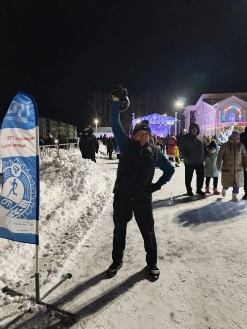 Жители Болгара сдавали нормы ГТО на новогоднем празднике