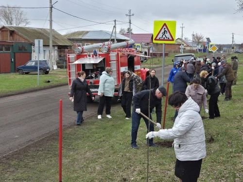 В Болгаре высадили деревья в память о жертвах Чернобыльской катастрофы