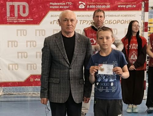 Воспитанник спортшколы «Олимп» получил третий золотой знак ГТО