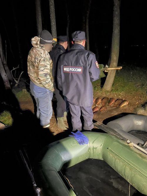 На Волге у села Каюки в Спасском районе задержали браконьеров с сетями