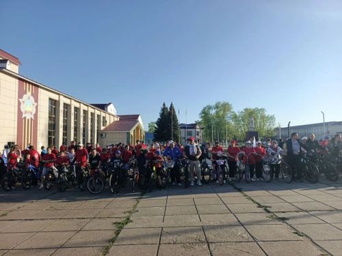 В Болгаре прошёл велопробег в честь Дня Победы