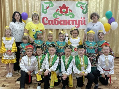 Летний Сабантуй в детских садах Спасского района собрал юных любителей народных традиций