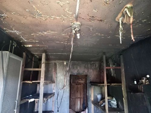 В Спасском районе пожар повредил квартиру в двухквартирном доме