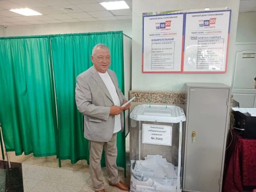 Глава Спасского района проголосовал на выборах