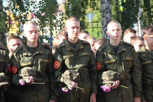 Открытие мемориальной доски в память о Кавалере Ордена Мужества Раисе Зиннатуллине в Болгарской кадетской школе-интернате им. П.А.Карпова