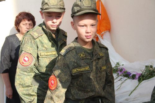 Открытие мемориальной доски в память о Кавалере Ордена Мужества Раисе Зиннатуллине в Болгарской кадетской школе-интернате им. П.А.Карпова