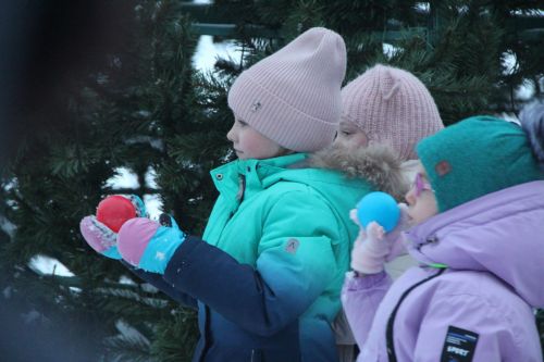 Новогоднее представление состоялось около Центральной библиотеки Болгара