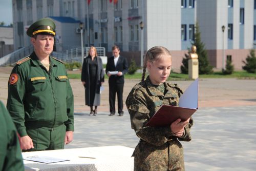 Спасские кадеты дали клятву Родине