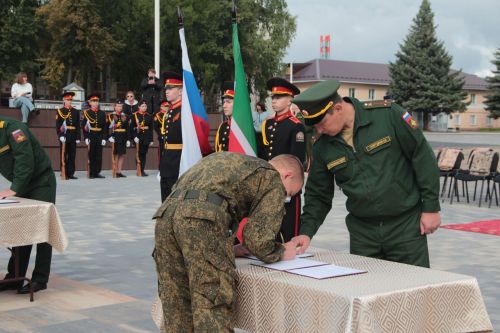 Спасские кадеты дали клятву Родине