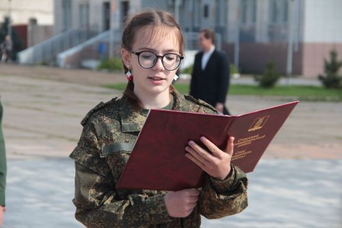 Спасские кадеты дали клятву Родине