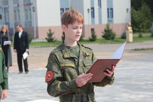 Спасские кадеты дали клятву Родине