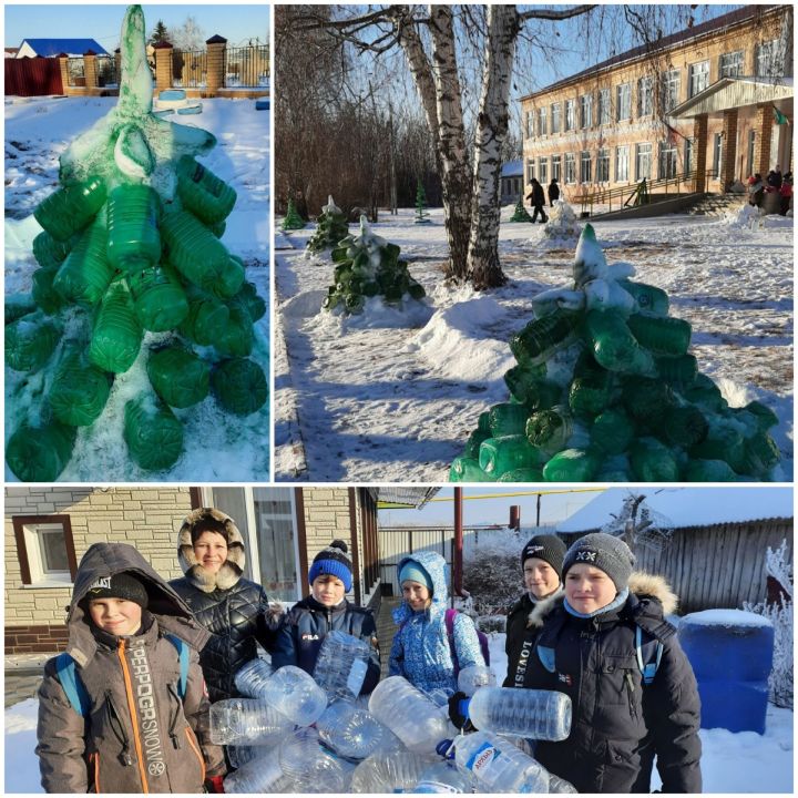 Школьники Спасского района украсили школьный двор