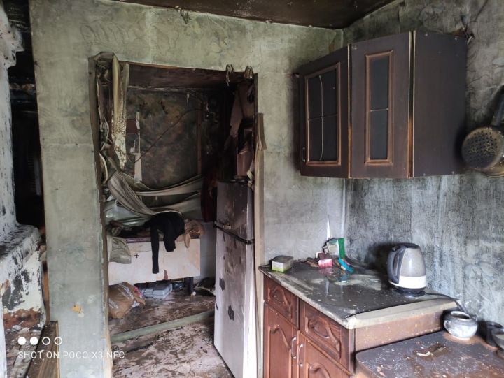 В городе Болгар произошло возгорание квартиры