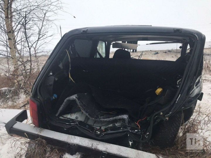 В Татарстане на трассе водитель «Нивы» погиб после лобового столкновения с легковым автомобилем