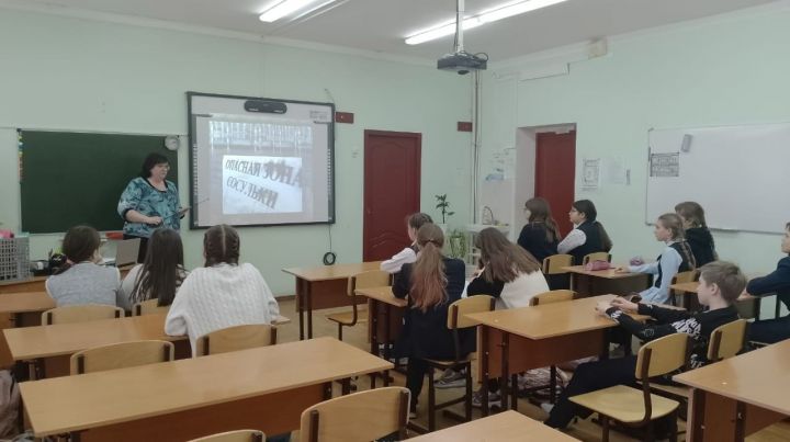 Во второй школе Болгара прошёл классный час «Безопасная зима»