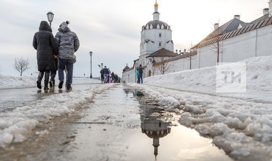 В Татарстане ночью местами пройдёт небольшой дождь с мокрым снегом