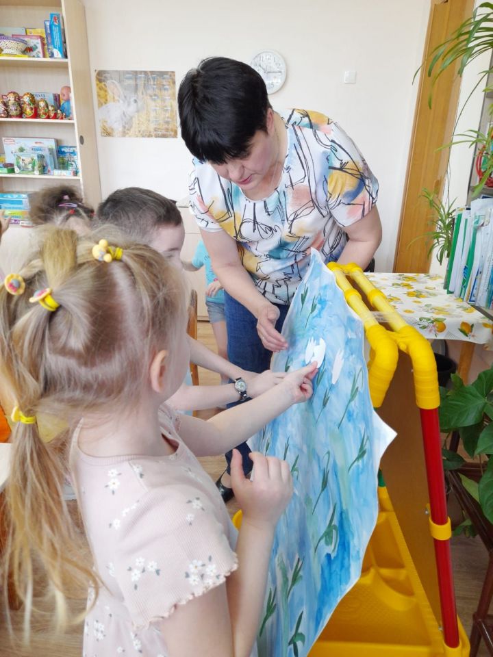 В детском саду «Колосок» провели экологическое мероприятие «Весенний цветок — Подснежник»