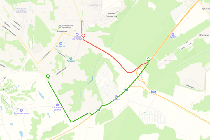 В Татарстане временно приостановлено движение по трассе М-7 Волга - Иннополис