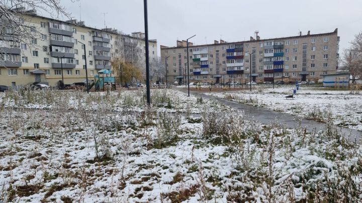 На юго-востоке Татарстана начались снегопады