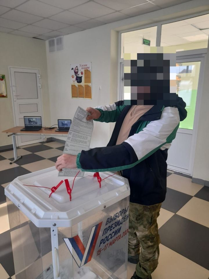 Военнослужащий из Спасского района проголосовал на своём избирательном участке