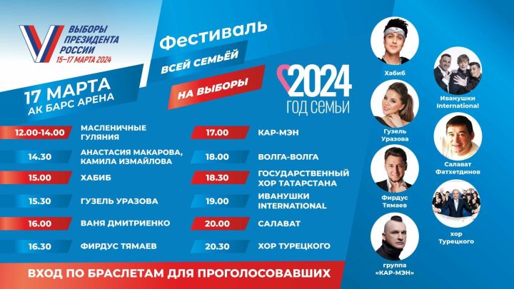 Сегодня проходит семейный телемарафон «Всей семьёй на выборы»