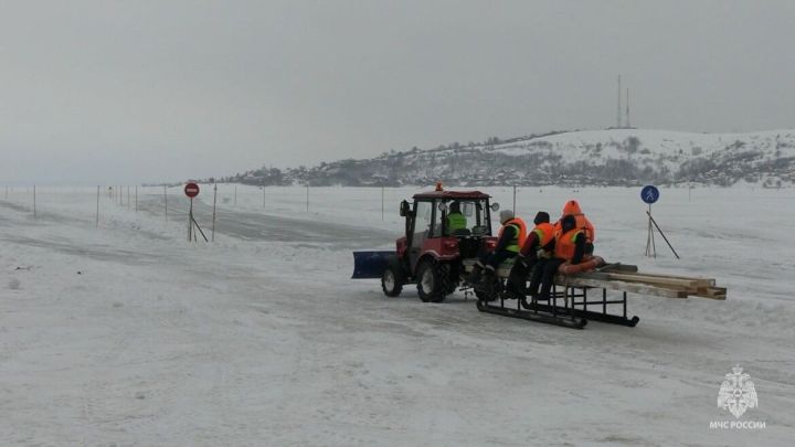 Все ледовые переправы на реках Татарстана закрыты