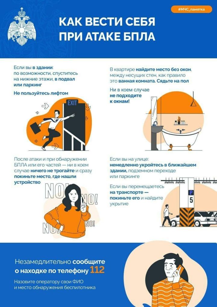 Действия при обнаружении БПЛА