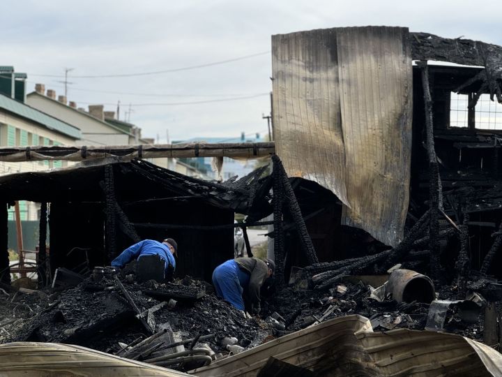 В Болгаре сгорели сараи во дворе многоквартирного дома