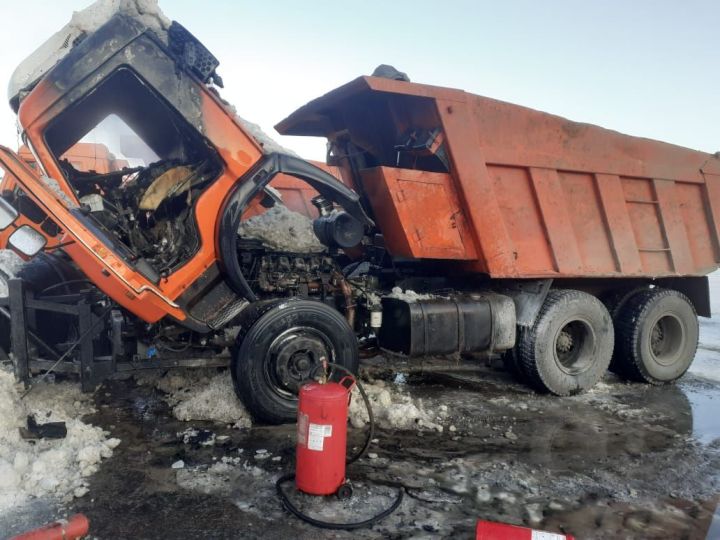 В Болгаре сгорел КамАЗ