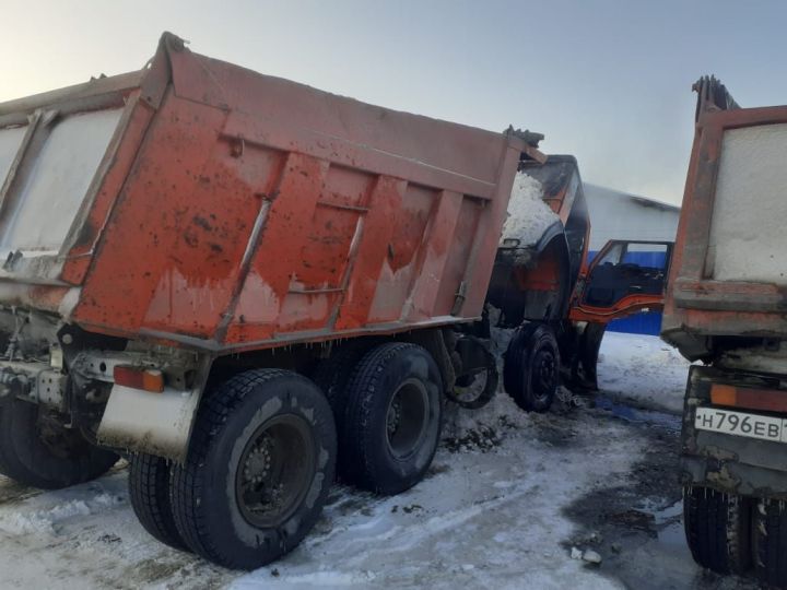 Болгарда КамАЗ машинасы янган