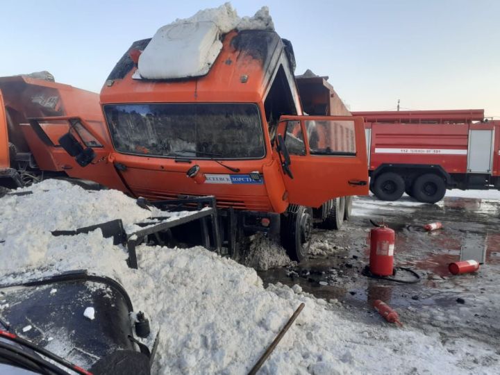 В Болгаре сгорел КамАЗ