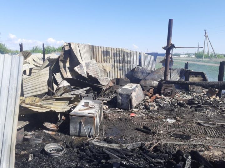 В селе Измери Спасского района произошёл пожар