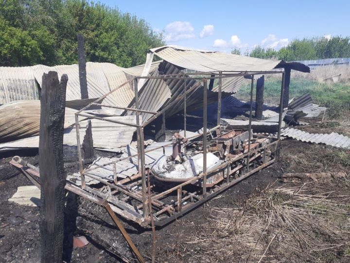 В селе Измери Спасского района произошёл пожар