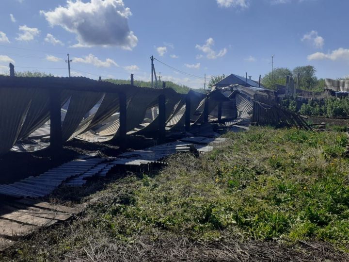 В селе Измери Спасского района произошёл пожар