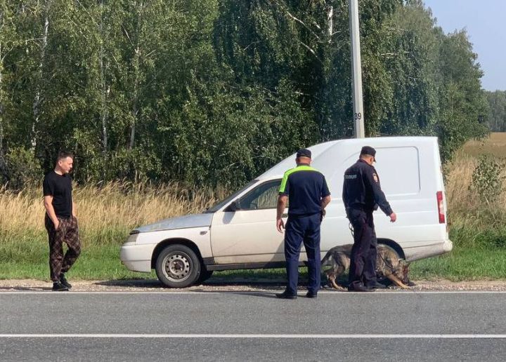 В Спасском районе Госавтоинспекция с кинологами ищут оружие и боеприпасы