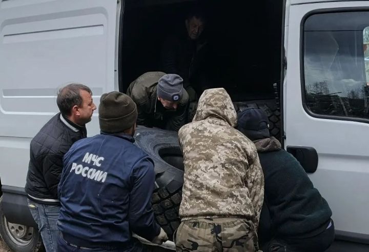 Спас районыннан хәрби операциягә техника һәм азык-төлек белән гуманитар ярдәм җибәрелде