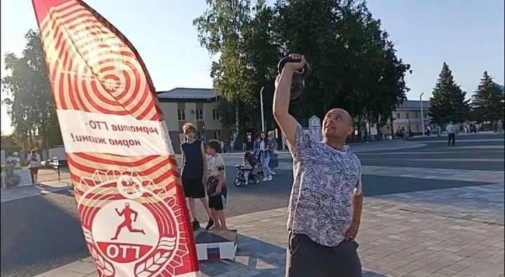 В День семьи в Болгаре работала мобильная площадка ГТО